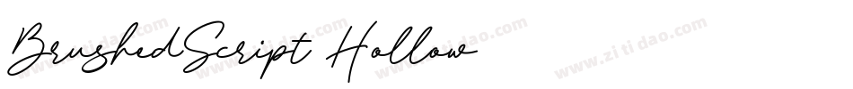 BrushedScript Hollow字体转换